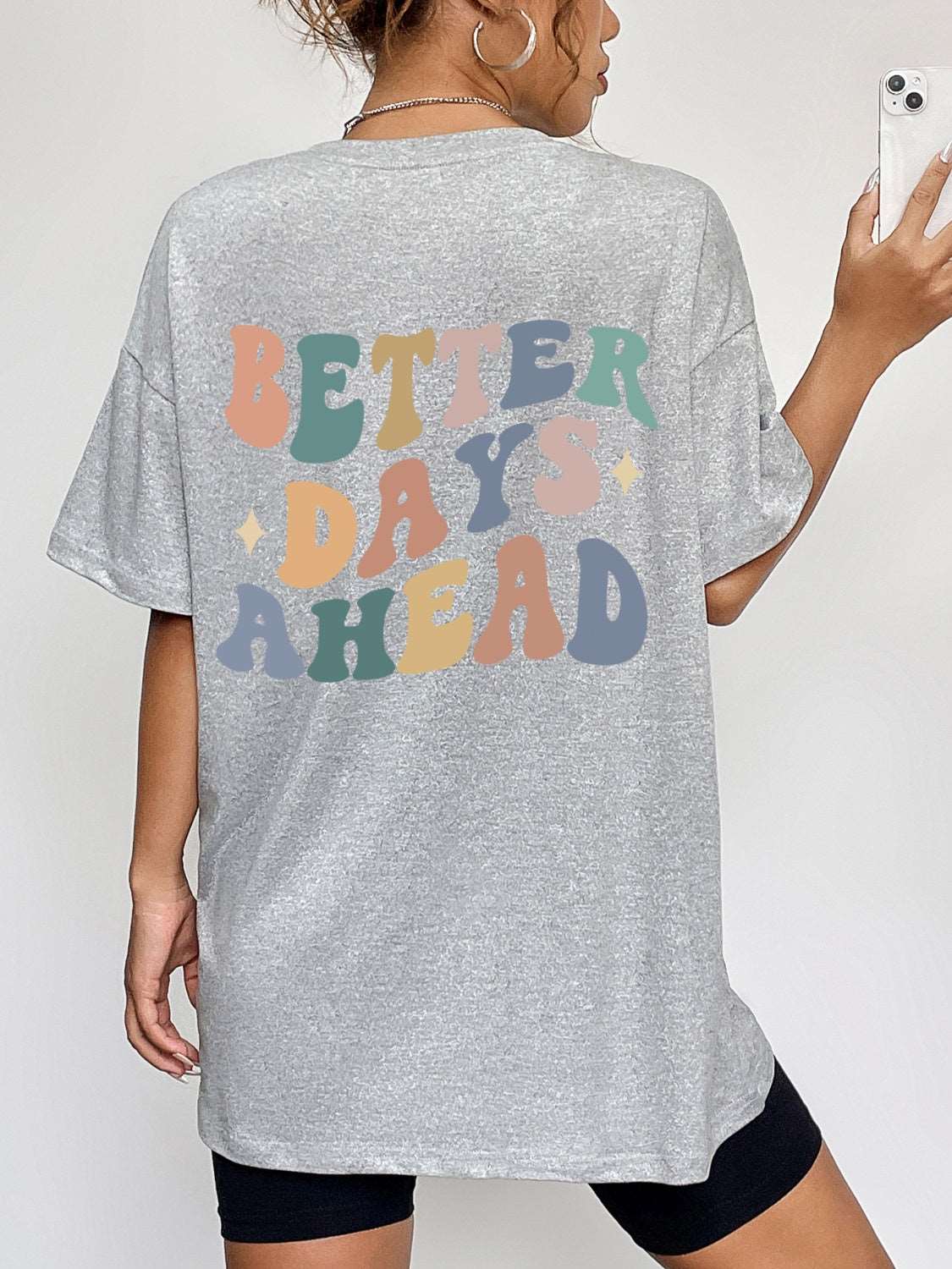 A BM TEE BETTER DAYS AHEAD Graphic T-Shirt