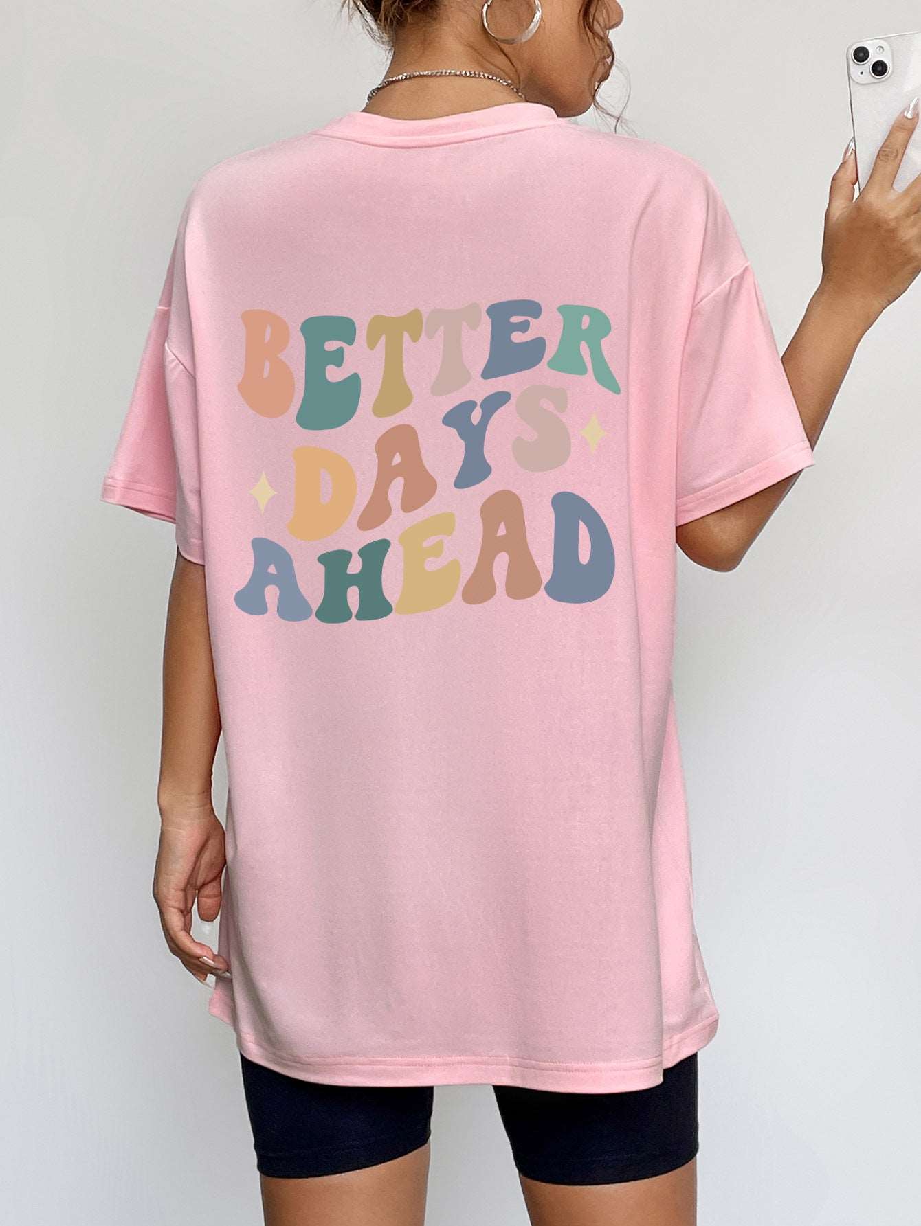 A BM TEE BETTER DAYS AHEAD Graphic T-Shirt