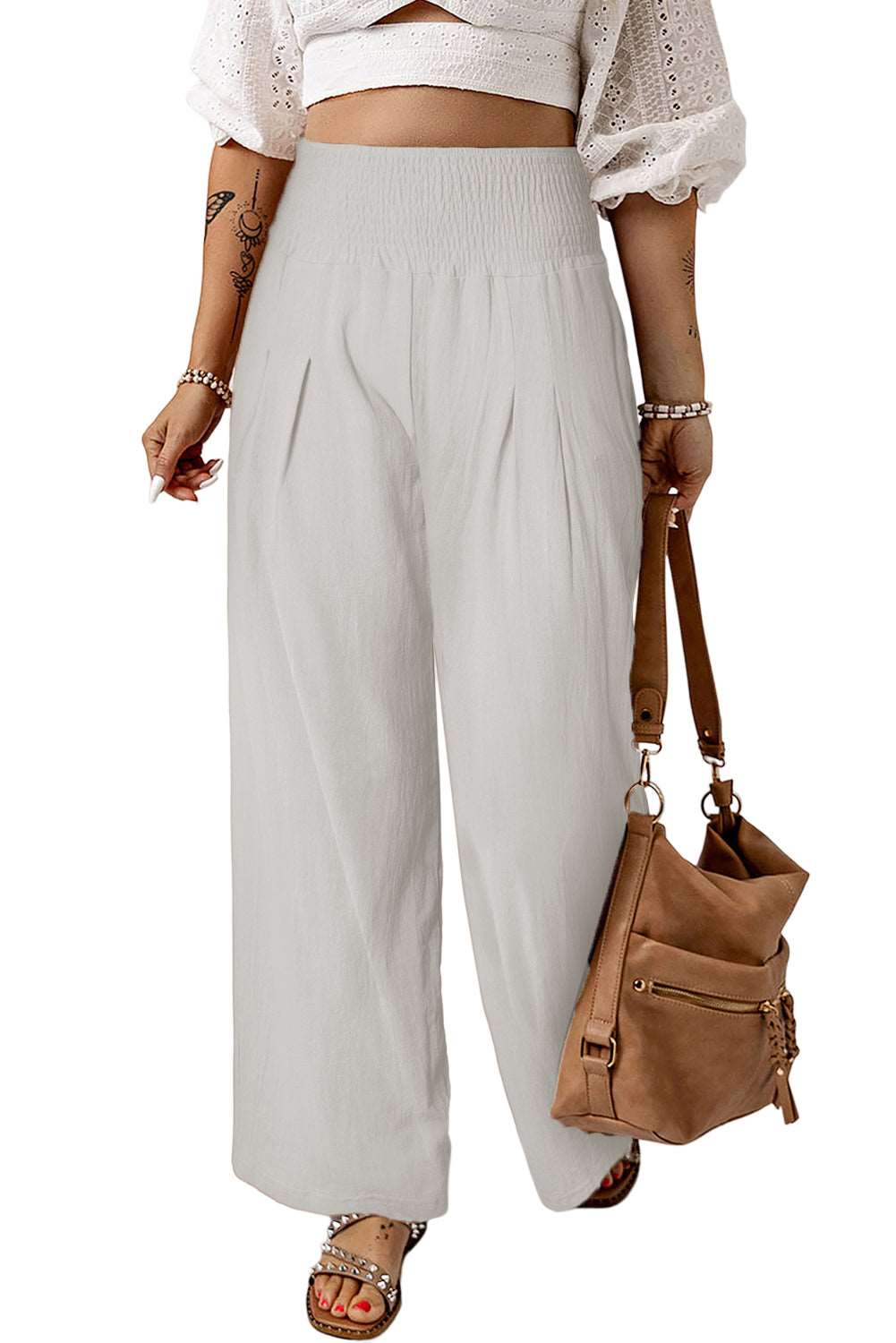 Pants High Waist Wide Leg Pants