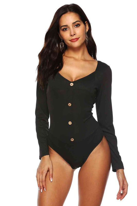 Jumpsuit A Everyday Button Active Bodysuit Jumpsuit