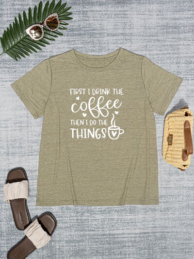 BM TEE FIRST COFFEE Graphic T-Shirt